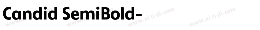 Candid SemiBold字体转换